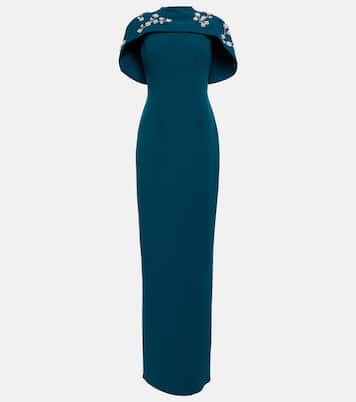 Embellished crêpe gown | Safiyaa
