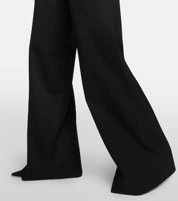 Pantalon ample à taille basse en laine | Wardrobe.NYC