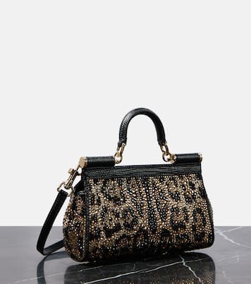 Borsa a mano Sicily Small con cristalli | Dolce&Gabbana
