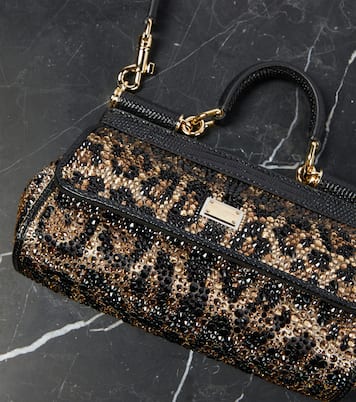 Borsa a mano Sicily Small con cristalli | Dolce&Gabbana