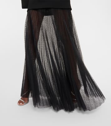 Robe Yvonne aus Crêpe und Tüll | Rebecca Vallance