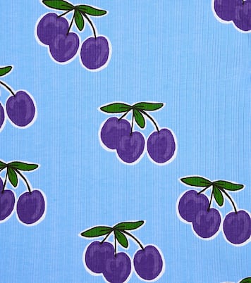 T-shirt in cotone a coste con stampa | Mini Rodini