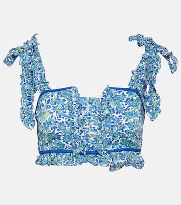 Ariane floral crop top | Poupette St Barth