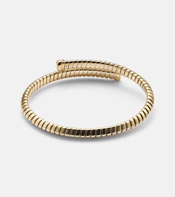 Bracciale Trisolina Bypass in oro 18kt con diamanti | Marina B