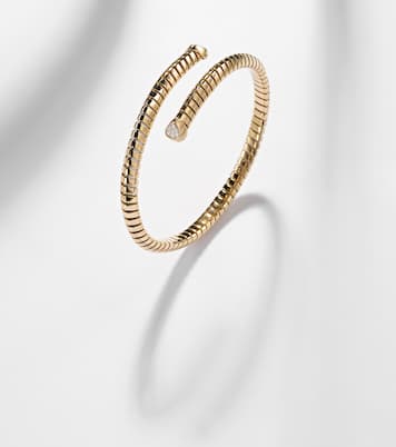 Bracciale Trisolina Bypass in oro 18kt con diamanti | Marina B