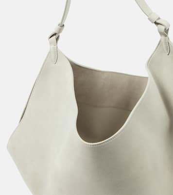 Borsa a spalla Lotus Medium in suede | Khaite