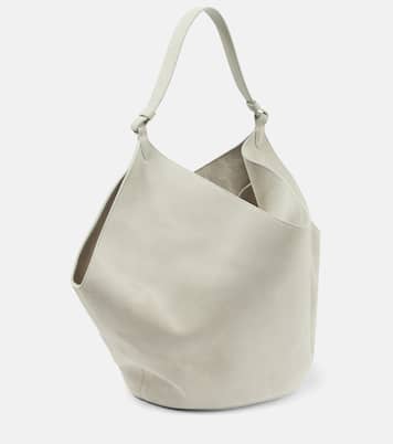 Borsa a spalla Lotus Medium in suede | Khaite