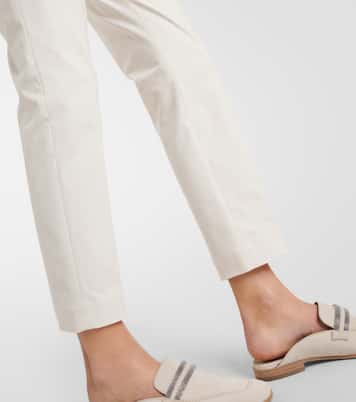 Pull Up low-rise slim pants | Brunello Cucinelli