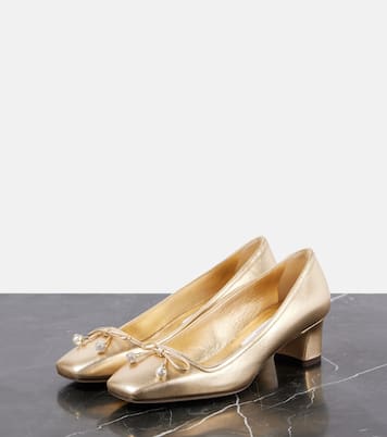 Elme 45 metallic leather pumps | Jimmy Choo