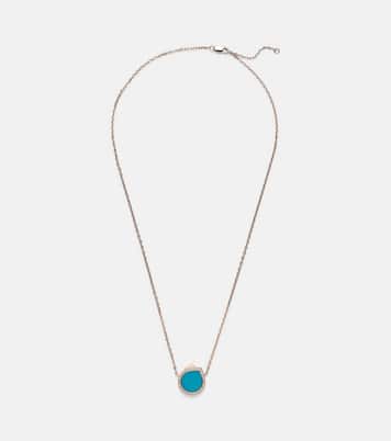 Antifer 18kt rose gold pendant necklace with turquoise and diamonds | Repossi