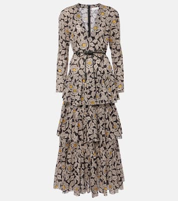 Robe midi Ottie en coton à fleurs | Zimmermann