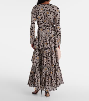 Robe midi Ottie en coton à fleurs | Zimmermann