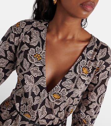 Robe midi Ottie en coton à fleurs | Zimmermann