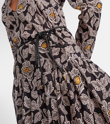 Robe midi Ottie en coton à fleurs | Zimmermann