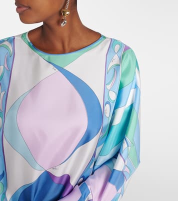 Caftano Pesci in twill di seta | Pucci