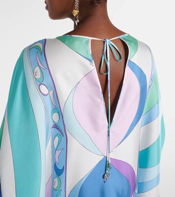 Caftano Pesci in twill di seta | Pucci