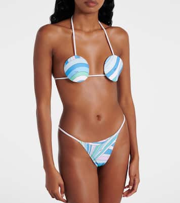 Iride printed bikini top | Pucci
