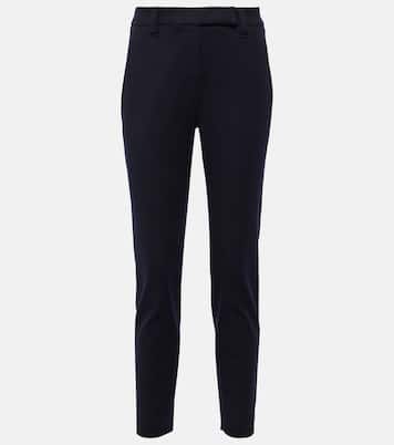 Pantalon slim en coton mélangé | Brunello Cucinelli