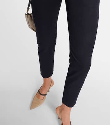 Pantalon slim en coton mélangé | Brunello Cucinelli
