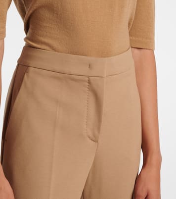 Pantaloni slim cropped Pegno in jersey  | Max Mara