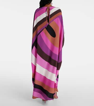 Caftano Iride in seta crêpe de chine | Pucci