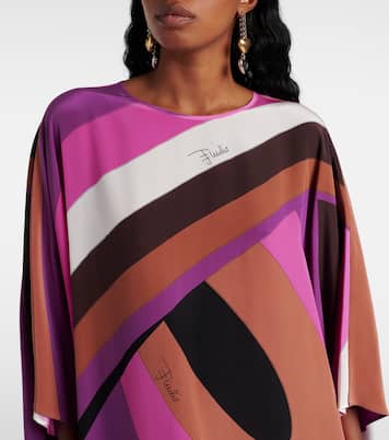 Caftano Iride in seta crêpe de chine | Pucci