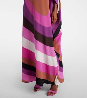 Caftano Iride in seta crêpe de chine | Pucci