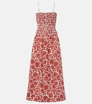 Vestido largo Geriba de lino floral | Faithfull