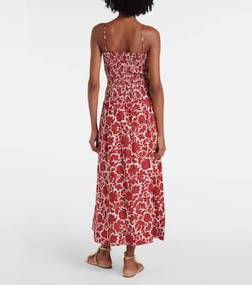 Vestido largo Geriba de lino floral | Faithfull