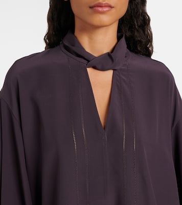 Blusa Rivoli in crêpe de chine di seta | Joseph