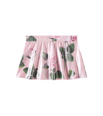 Mini-jupe à fleurs | Dolce&Gabbana Kids