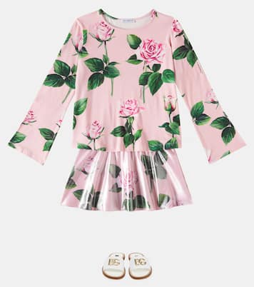 Mini-jupe à fleurs | Dolce&Gabbana Kids