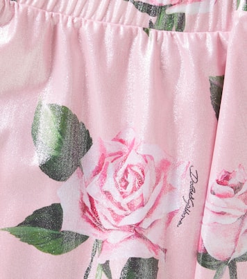 Mini-jupe à fleurs | Dolce&Gabbana Kids