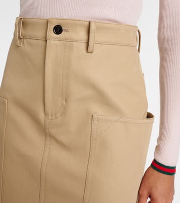Jupe crayon en coton | Gucci