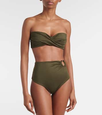 Slip bikini a vita alta con anello | Johanna Ortiz