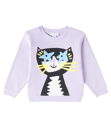 Felpa in jersey di cotone con stampa | Stella McCartney Kids