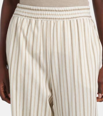 Louvre cotton and linen wide-leg pants | Max Mara