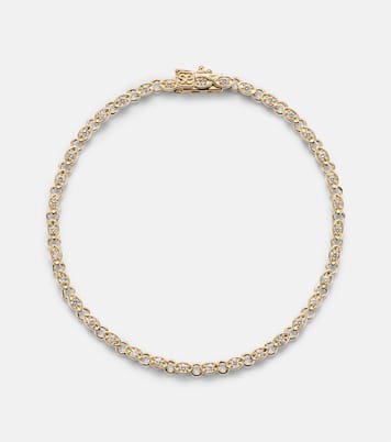 Eternity 14kt gold bracelet with diamonds | Sydney Evan