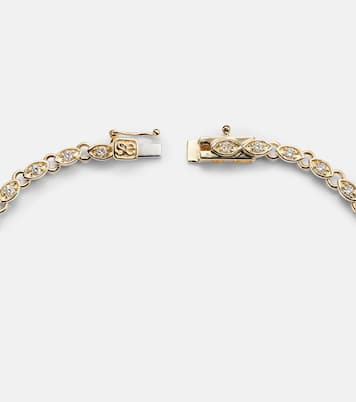 Eternity 14kt gold bracelet with diamonds | Sydney Evan