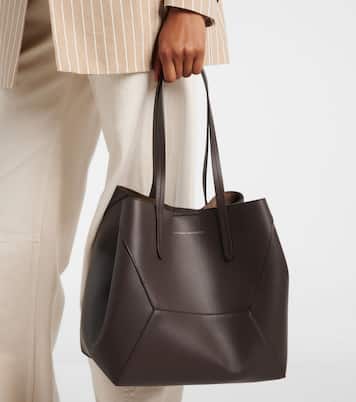 Borsa BC Duo in pelle con monili | Brunello Cucinelli