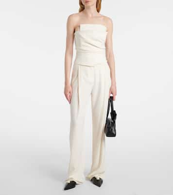 High-rise crêpe wide-leg pants | The Sei