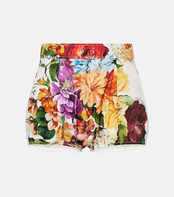 Shorts de algodón floral | Dolce&Gabbana