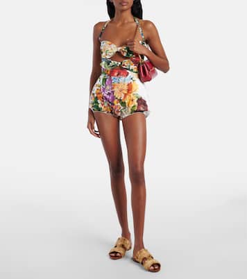 Shorts de algodón floral | Dolce&Gabbana