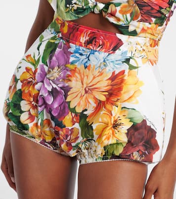 Shorts de algodón floral | Dolce&Gabbana