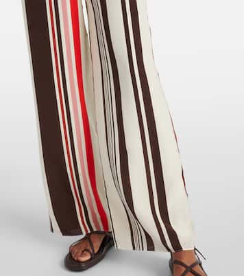 Pantaloni a gamba larga Thistle in raso di seta | SIR