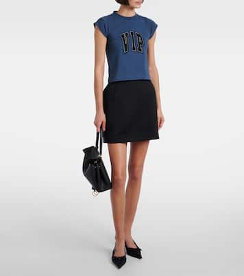 Patch-appliqué cotton-blend jersey T-shirt | Balenciaga
