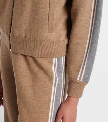 Benada striped wool-blend jacket | Fusalp