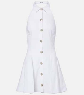 Vestido corto de popelín de algodón | Balmain