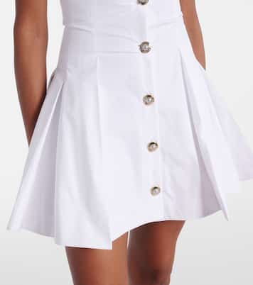 Vestido corto de popelín de algodón | Balmain