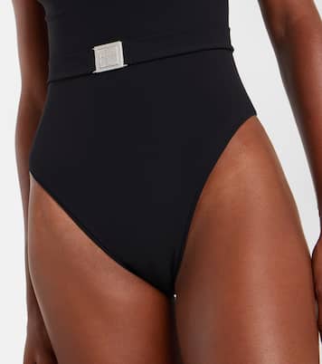 Double T belted swimsuit | Tory Burch